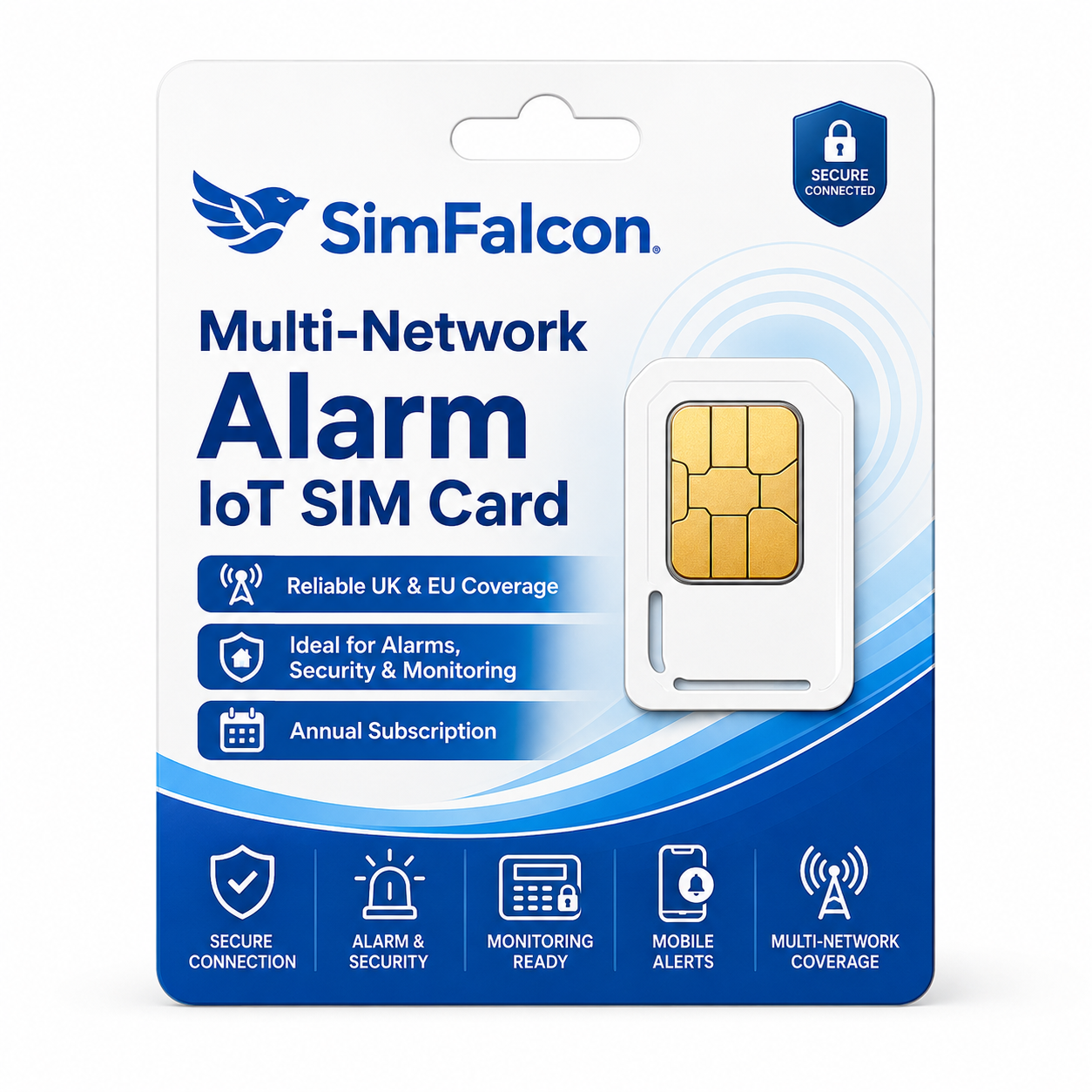 Alarm SIM card with 12 month managed IoT service